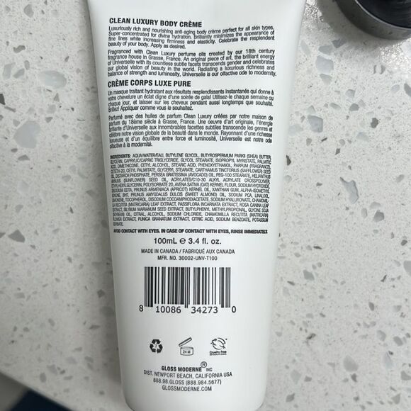 Gloss Moderne "Universelle" Vegan Clean luxury body cream Still sealed! - Picture 4 of 4